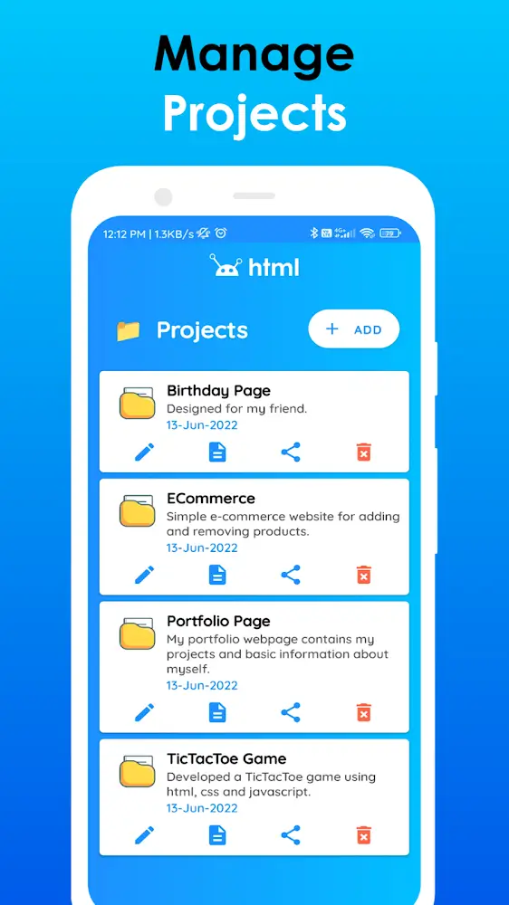 HTML Editor Mobile - AloHTML screenshot 5