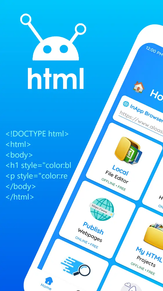 HTML Editor Mobile - AloHTML screenshot 2