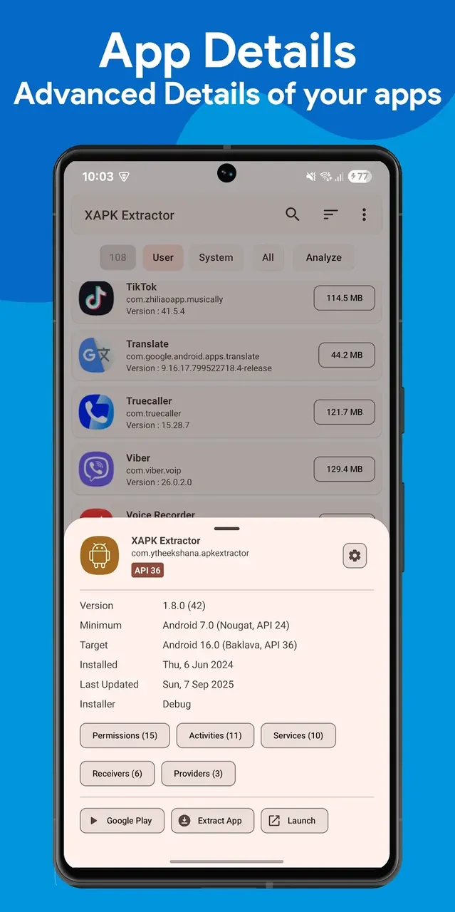 XAPK Extractor & App Analyzer screenshot 4