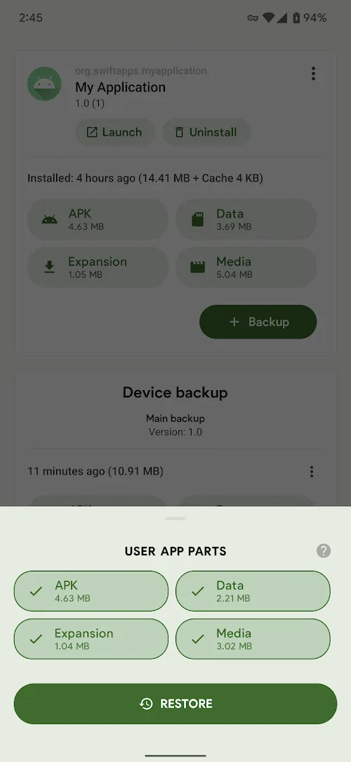 Swift Backup screenshot 6
