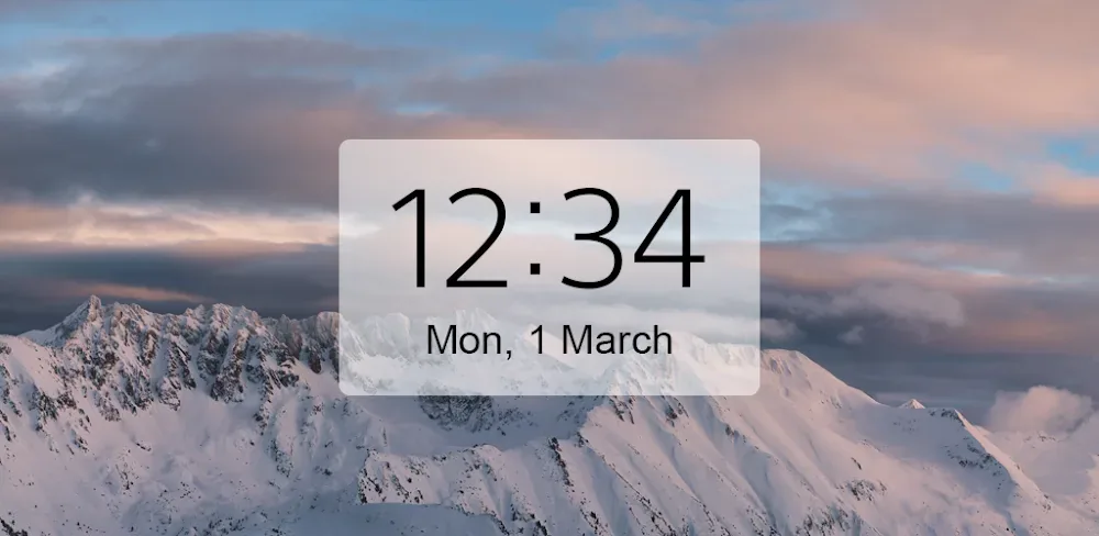 Digital Clock & Weather Widget screenshot 1