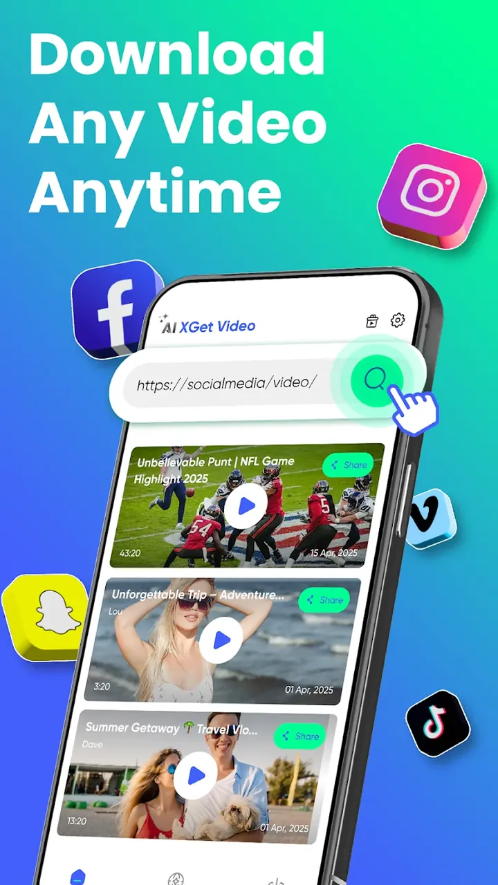 AnyLink XGetVideo screenshot 2