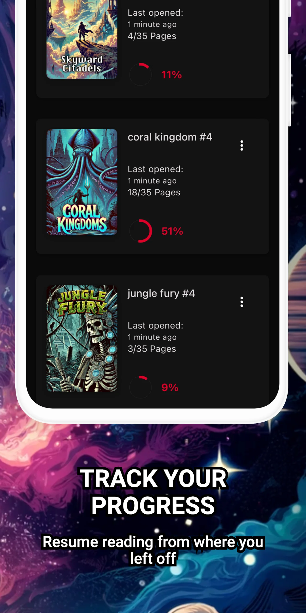 Comic Reader CBR, CBZ & PDF screenshot 3