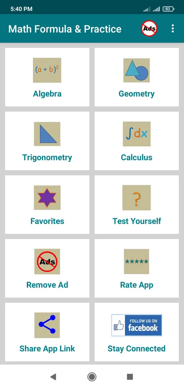 Math Formula with Practice screenshot 2