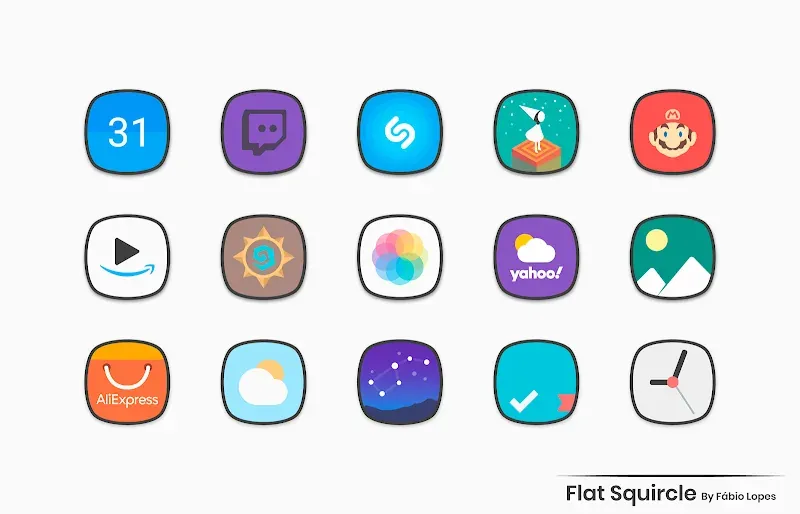 Flat Squircle - Icon Pack screenshot 5