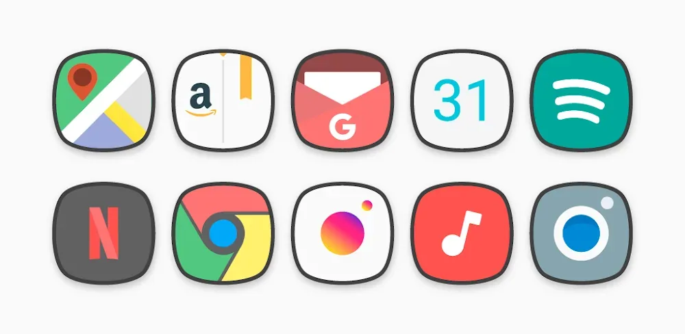 Flat Squircle - Icon Pack screenshot 1