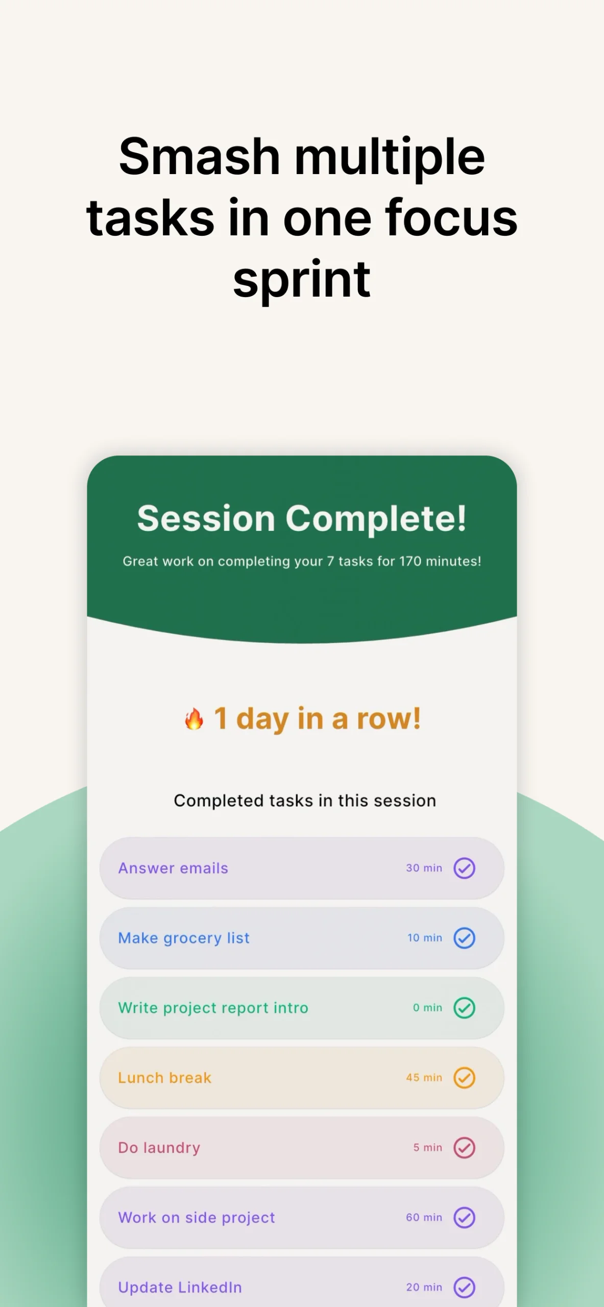 FlowStack - Focus task timer screenshot 2