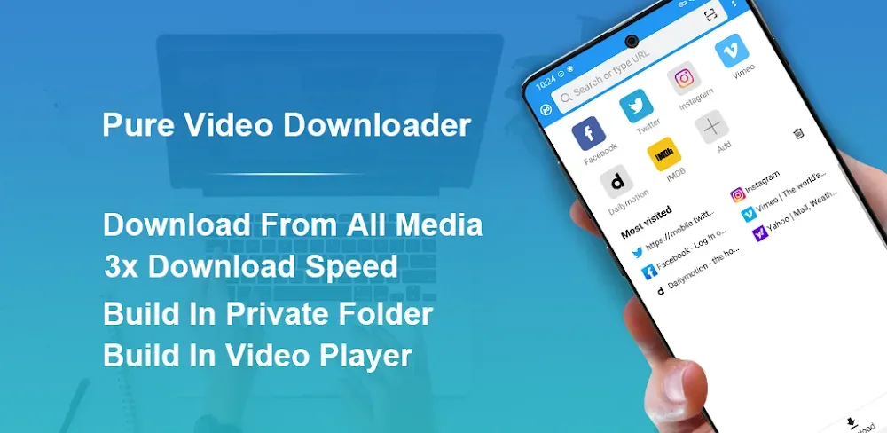 Pure Video Downloader screenshot 1