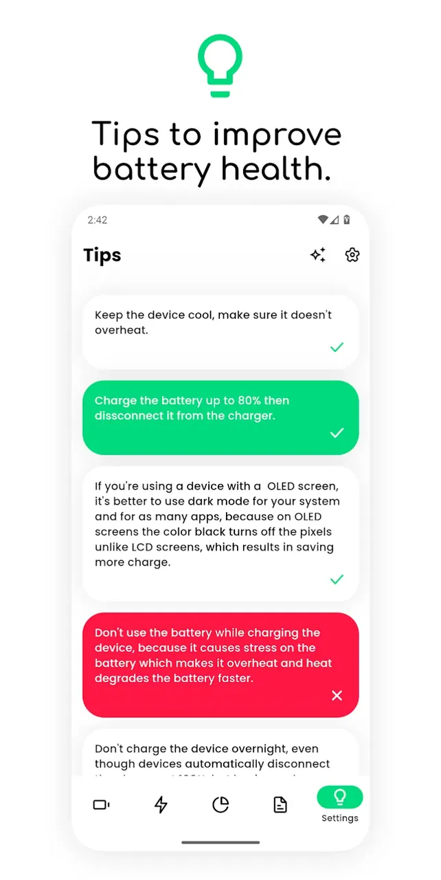 Electron: battery health info screenshot 4