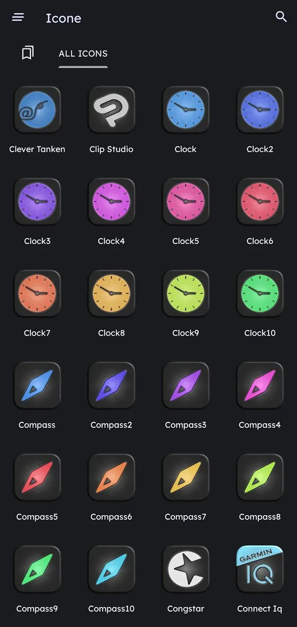 Glossy Dark - Icon Pack screenshot 4