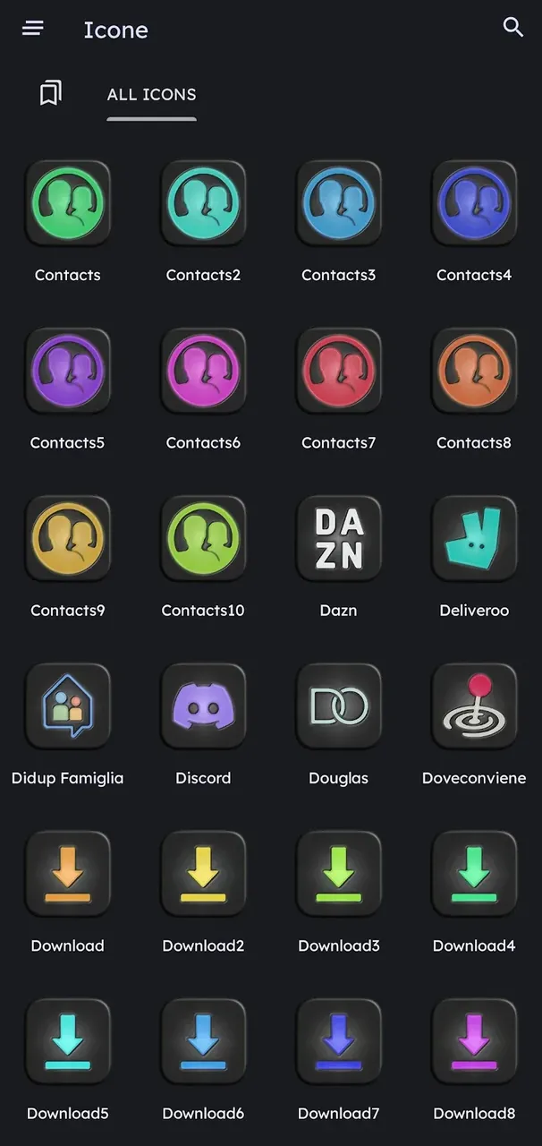 Glossy Dark - Icon Pack screenshot 5