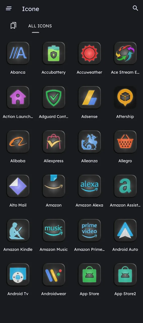 Glossy Dark - Icon Pack screenshot 3