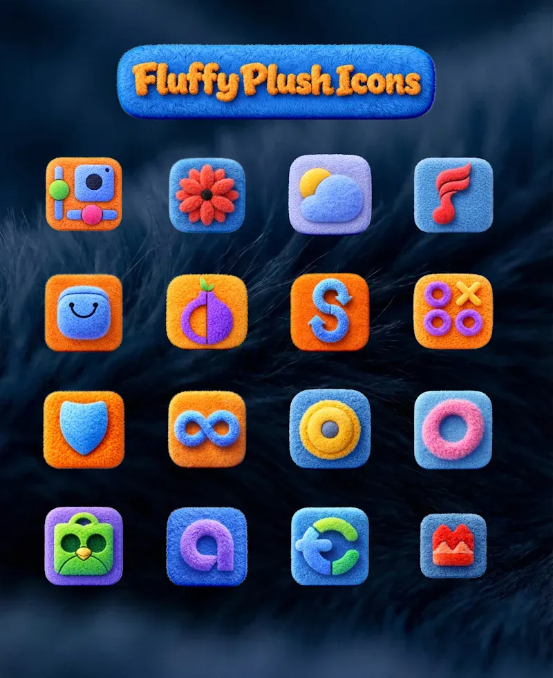 Fluffy 3D Plush Icons screenshot 3