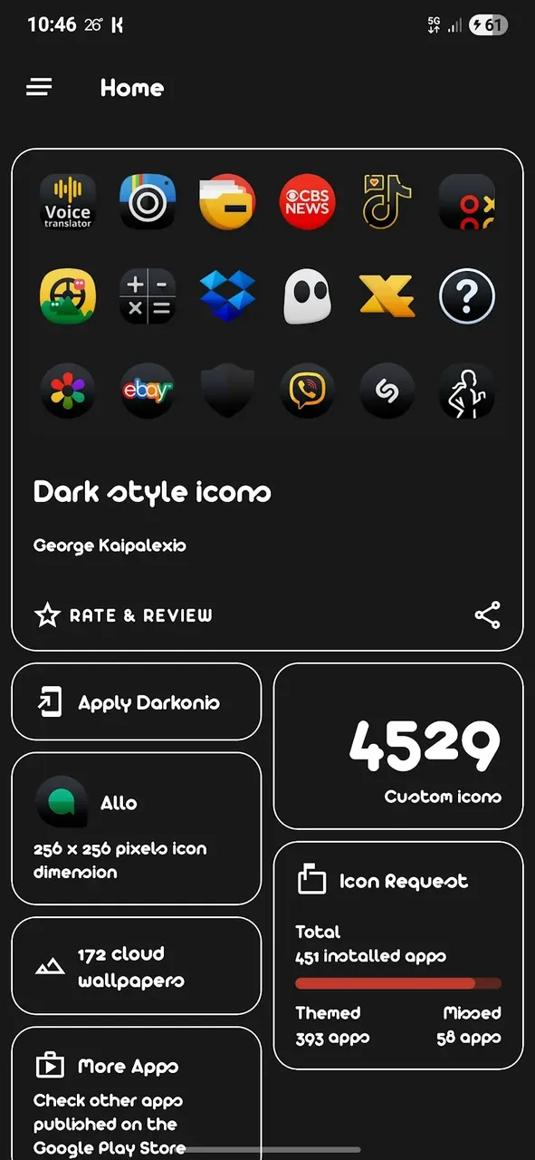 Darkonis - Icon Pack screenshot 3