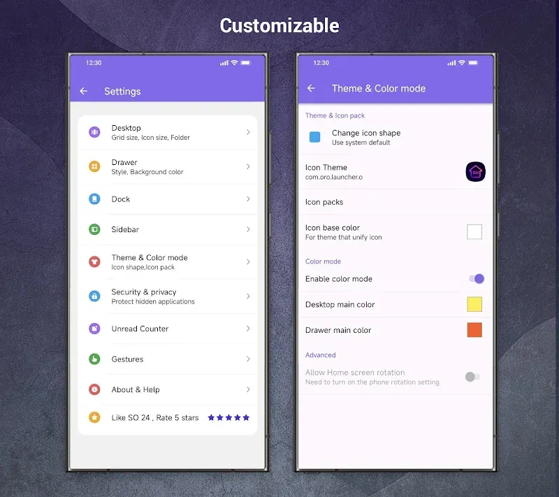 SO S24 Launcher for Galaxy S screenshot 6