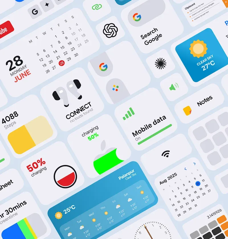 Sixth preview of iWidgets Pro