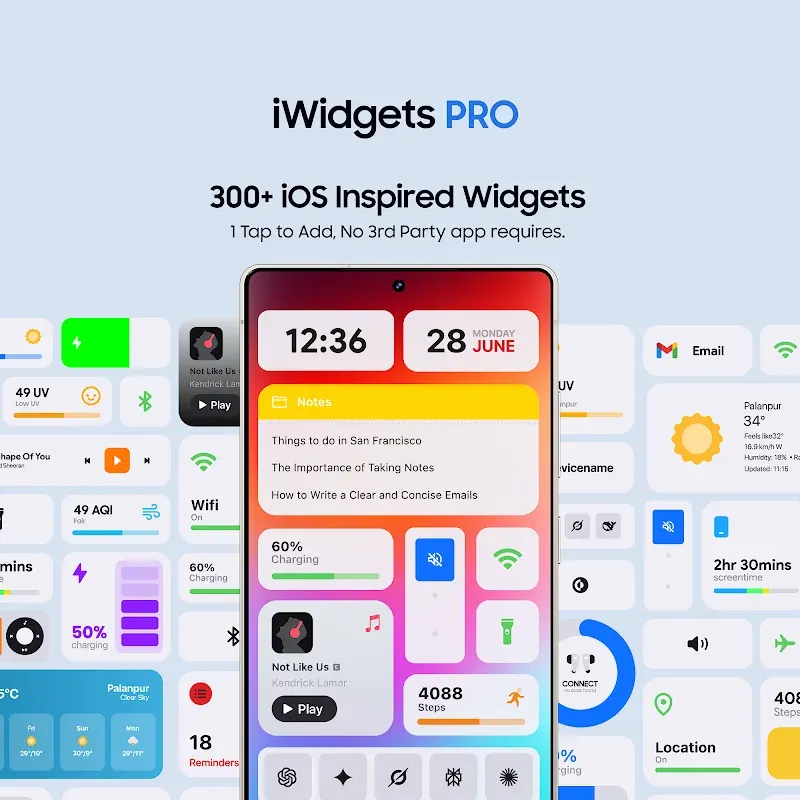 Second preview of iWidgets Pro