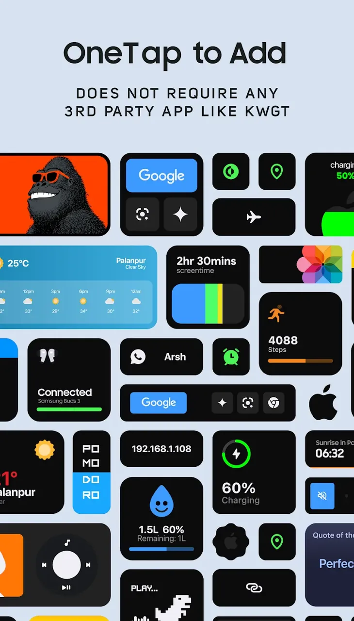 Third preview of iWidgets Pro