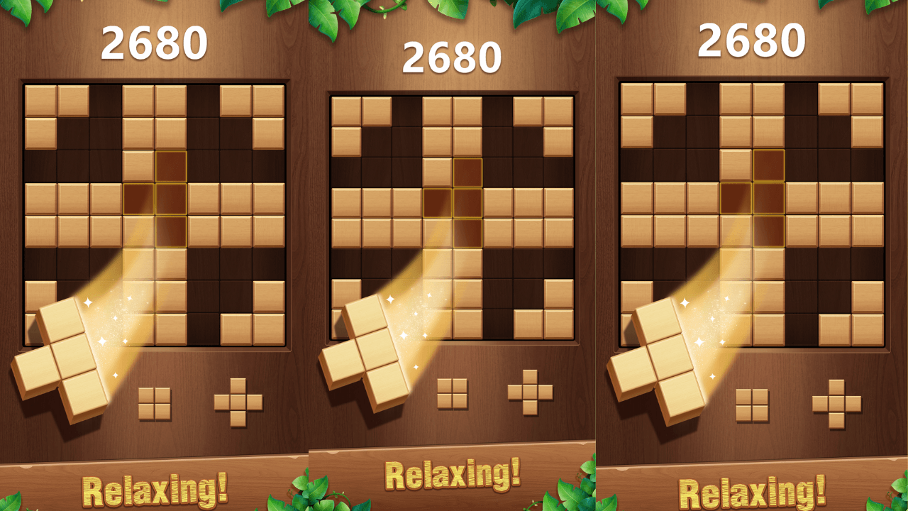 Wood Block Smash Puzzle screenshot 1