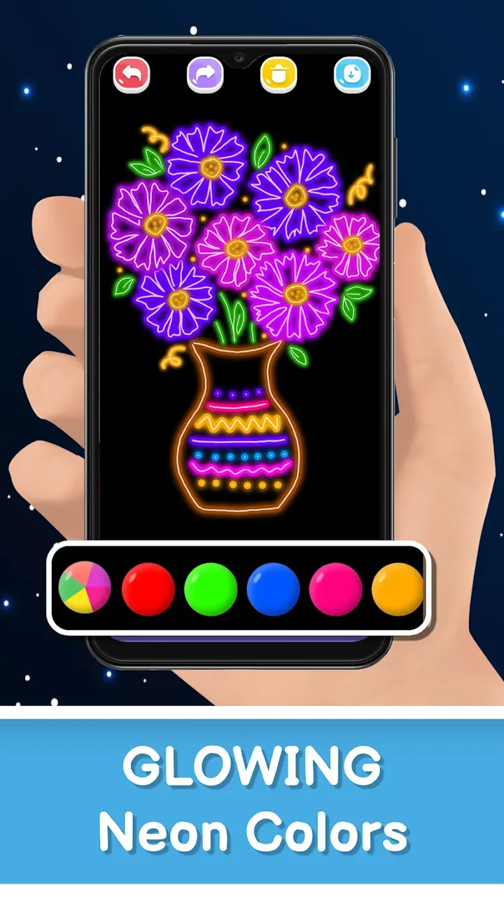 Magic Doodle Art - Neon Glow (Neon Doodle) screenshot 4