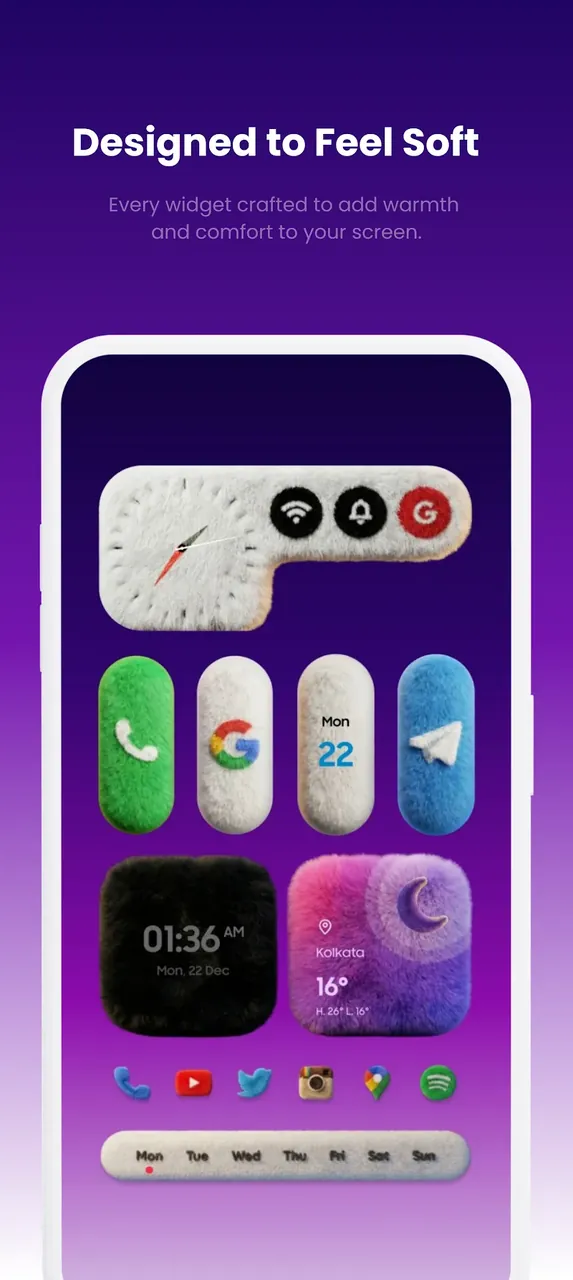 Fluffy Widgets KWGT screenshot 3