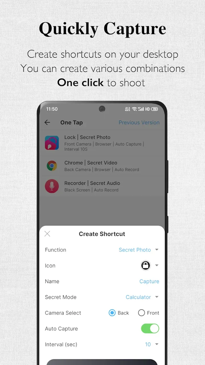 Background Camera ~ Very Safe screenshot 6