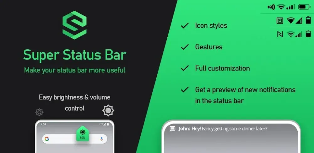 Super Status Bar screenshot 1