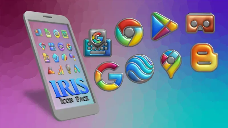Iris Light Flat 3D Icon Pack screenshot 3