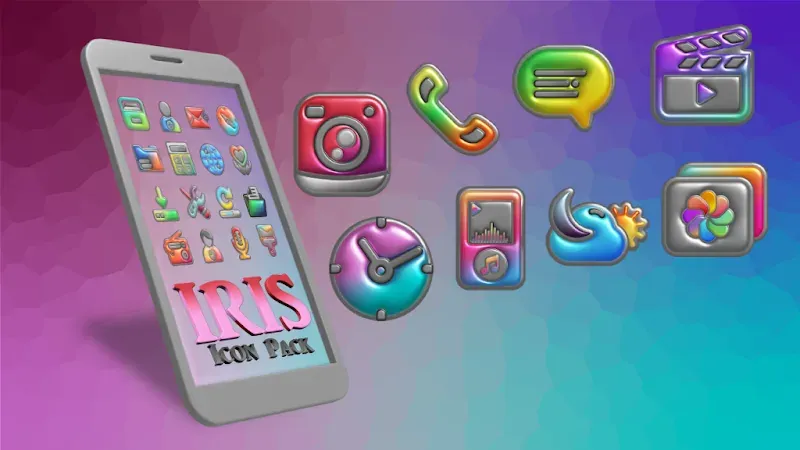 Iris Light Flat 3D Icon Pack screenshot 6