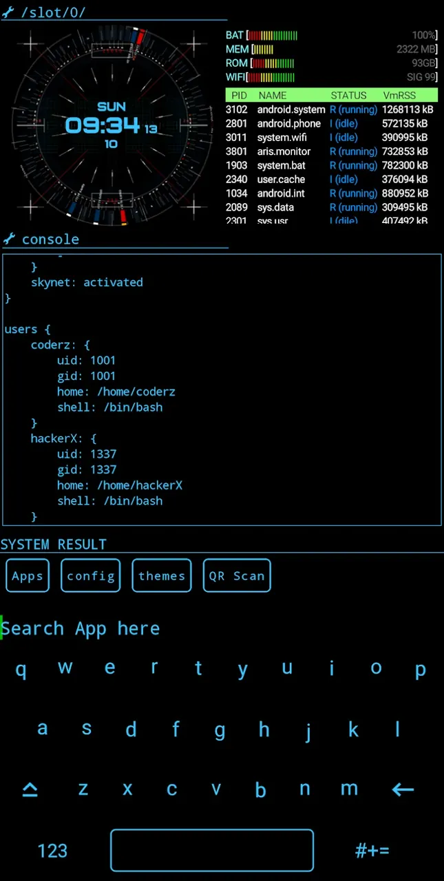 Aris Hacker Launcher screenshot 2