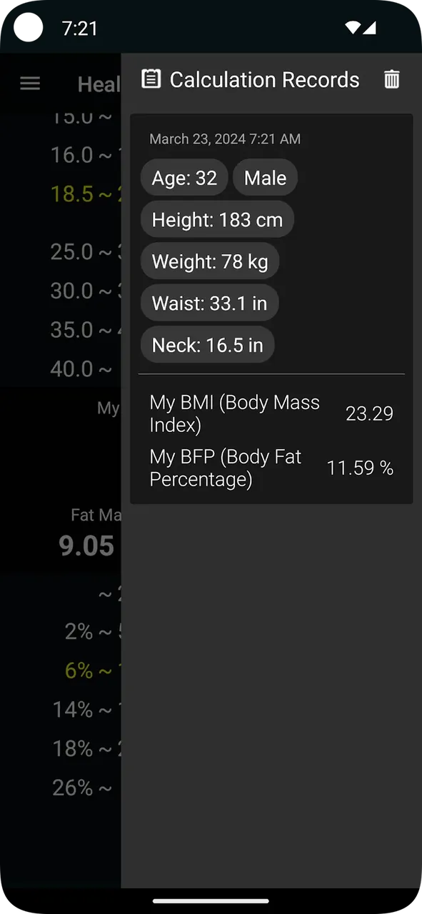 Health Calculator screenshot 4