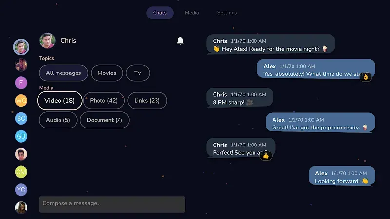 Tevegram : Telegram for TV screenshot 2