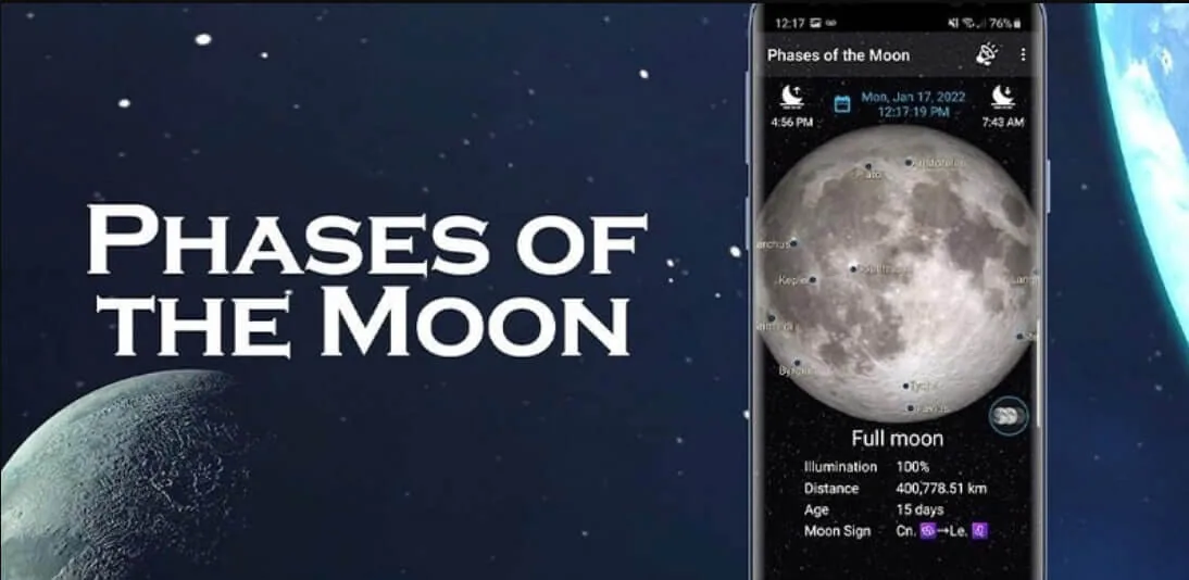 Phases of the Moon Pro screenshot 1