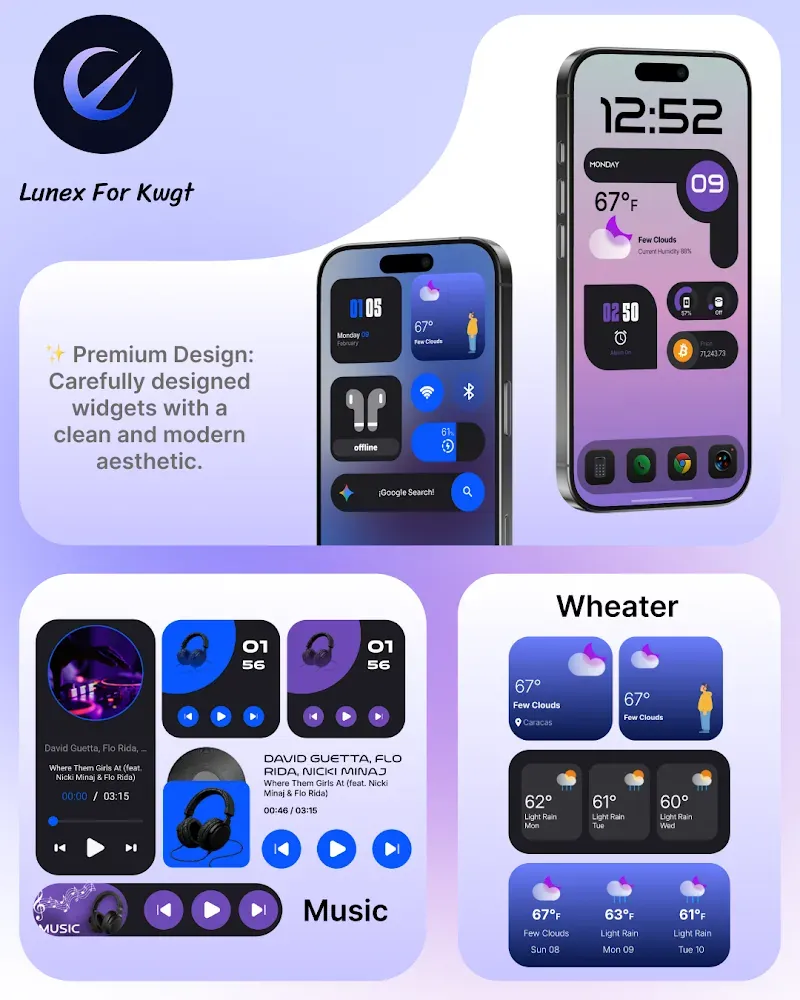 Lunex For Kwgt screenshot 5