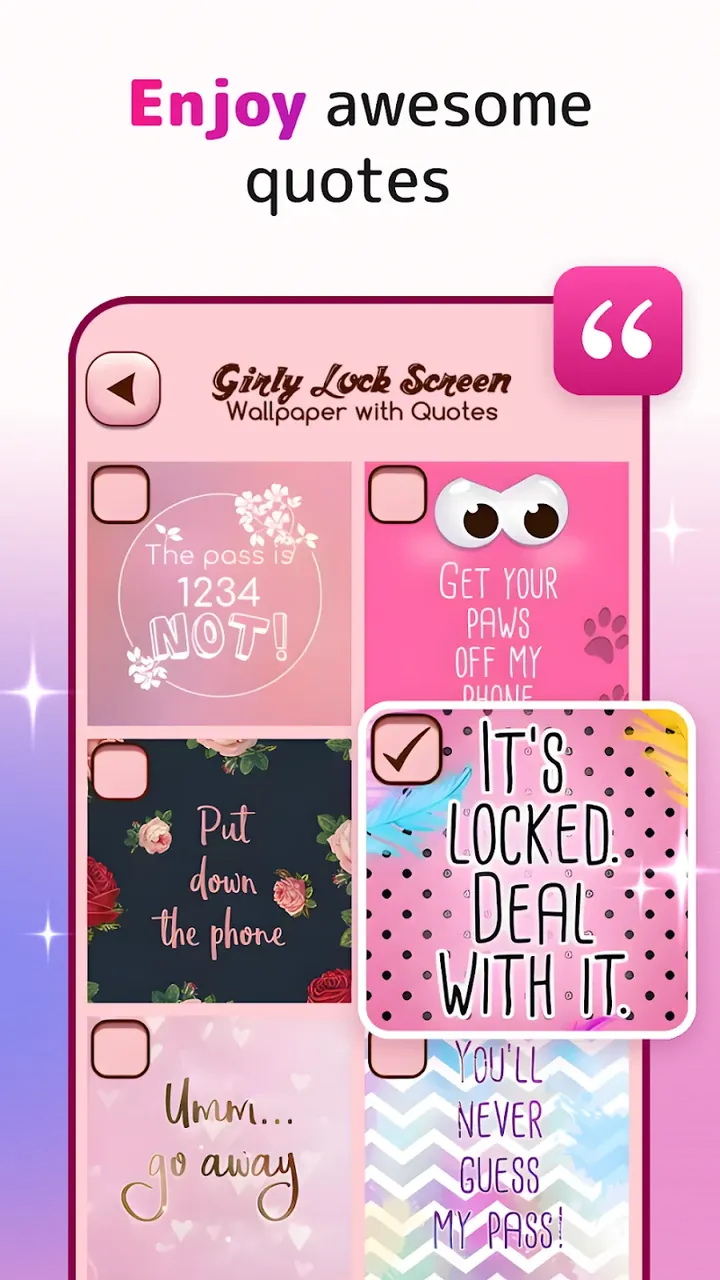 Cute Lock Screen & Wallpapers screenshot 5