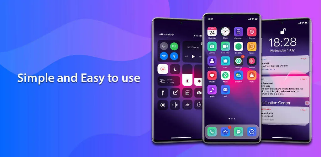 MiniPhone Launcher 26: Cool OS screenshot 1