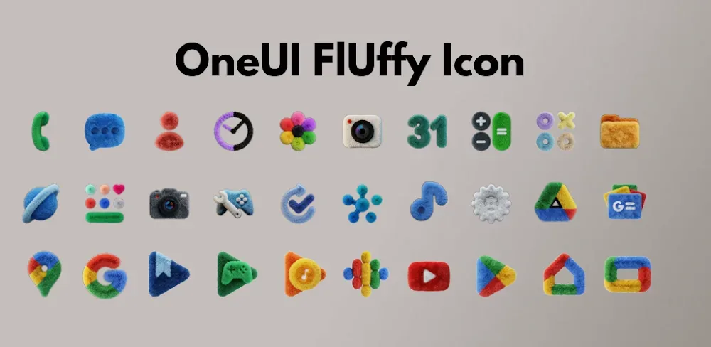 OneUI Fluffy Icons screenshot 1