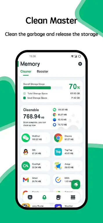 System Monitor CPU RAM Battery screenshot 2