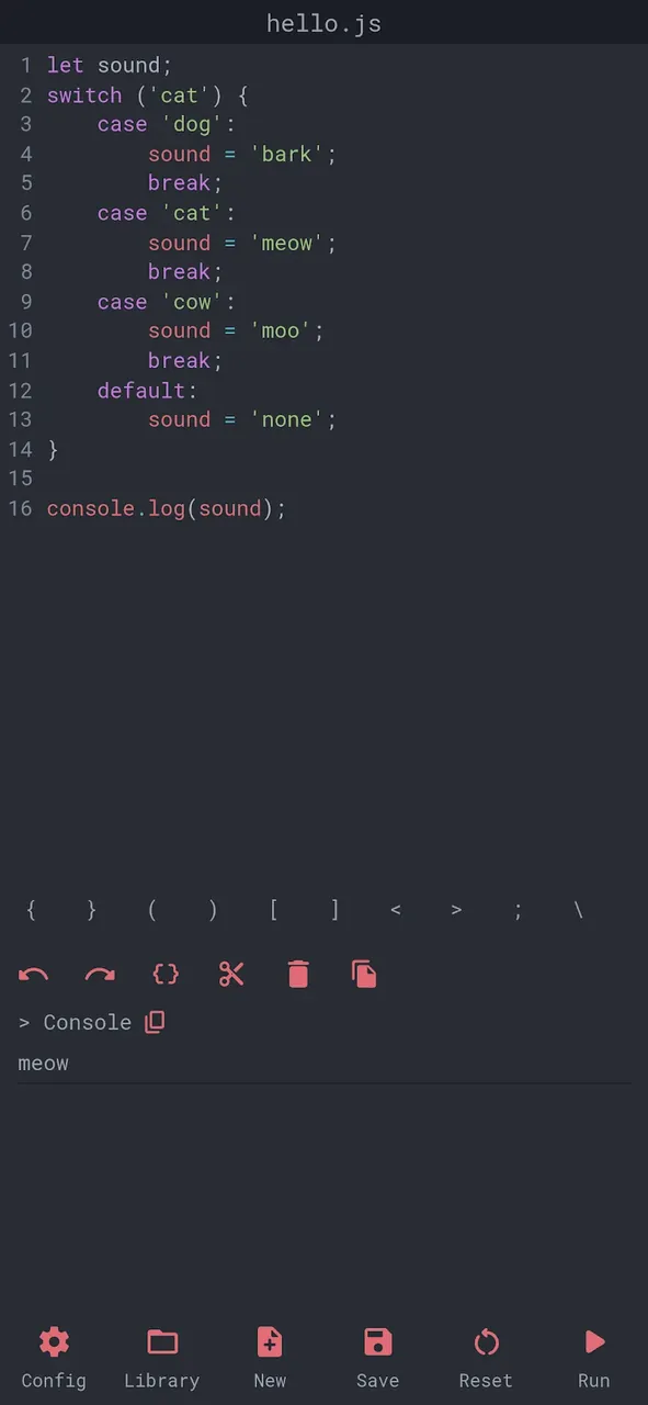 JavaScript Editor screenshot 2