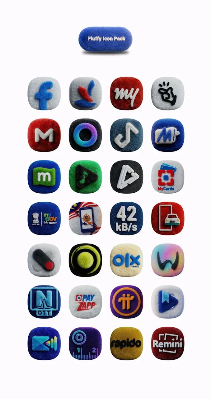 One UI Fluffy Icon Pack screenshot 5