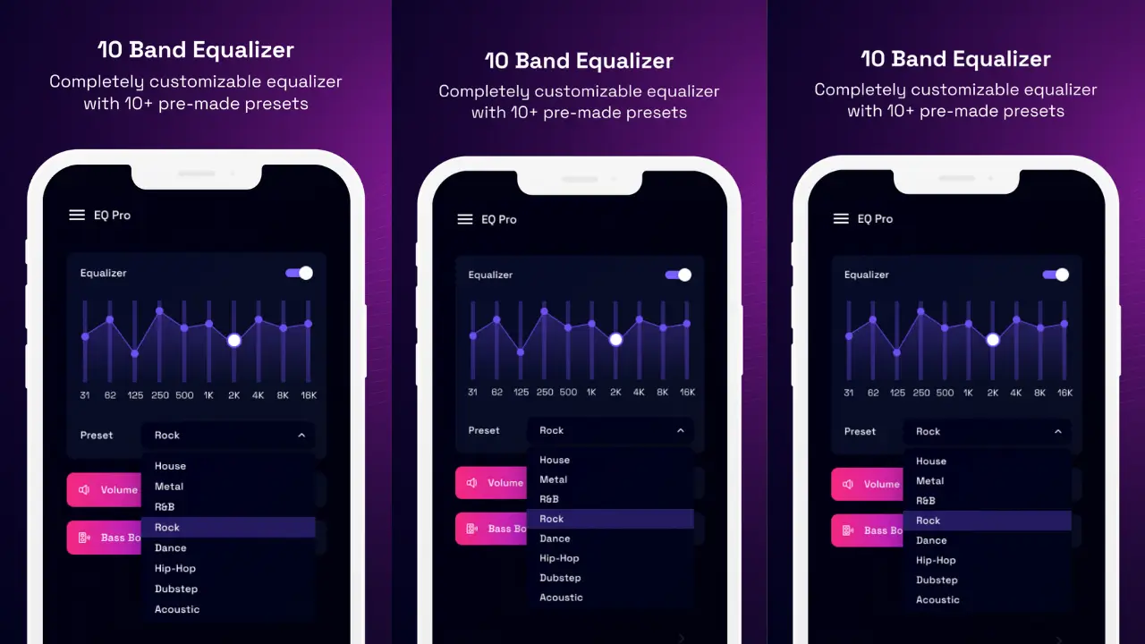 Volume Booster - Equalizer Pro screenshot 1