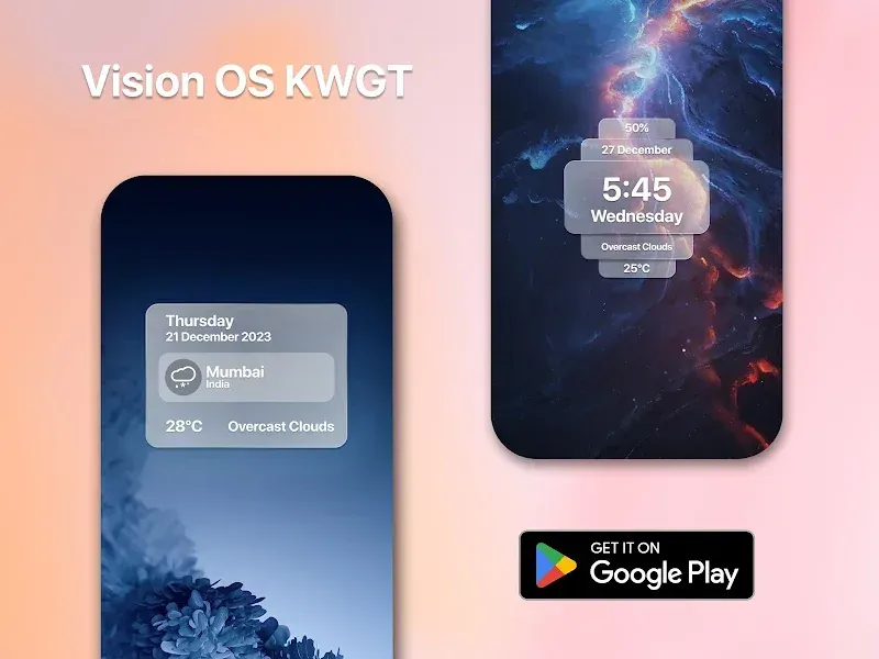 Vision Pro KWGT screenshot 5