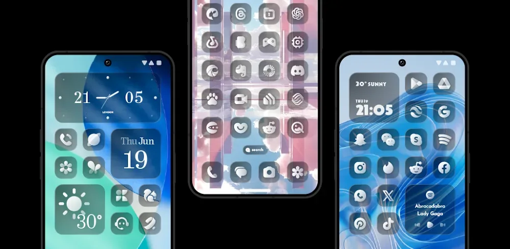 Glass Dark Icon Pack screenshot 1