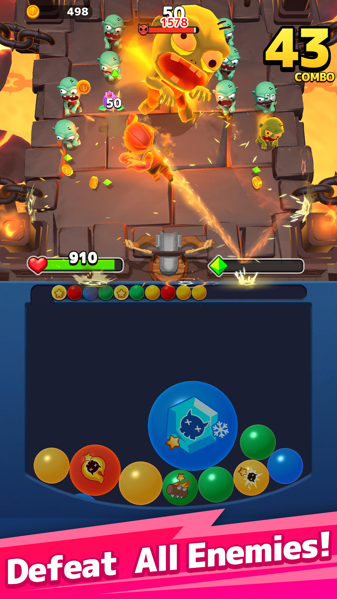 Mega Bounce Hero: Puzzle & Shoot screenshot 3