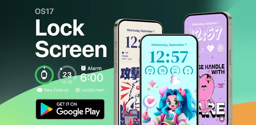 iLock - Lock Screen OS 17 screenshot 1