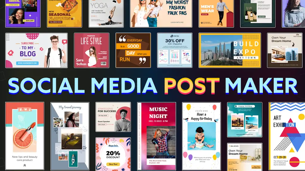 Social Media Post Maker (Postwizz) screenshot 1