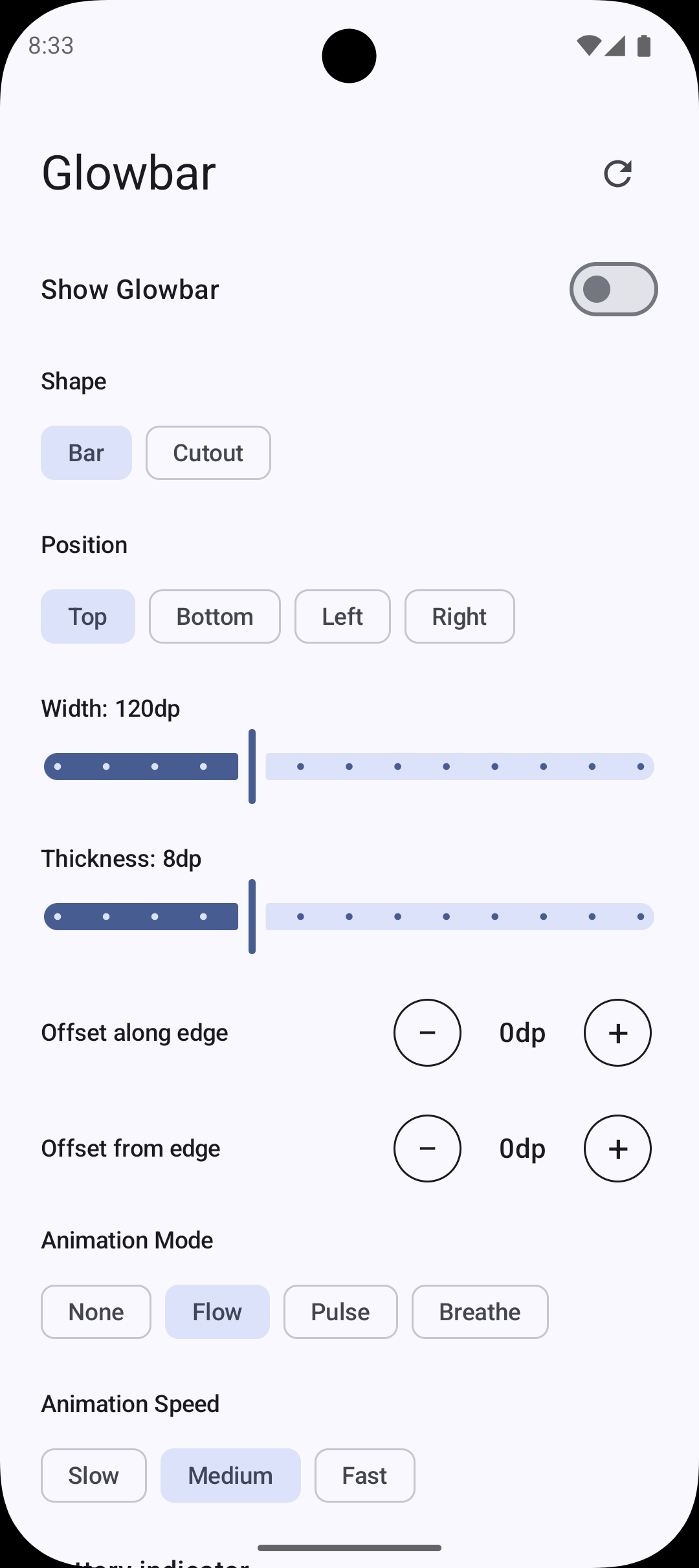 Glowbar screenshot 1