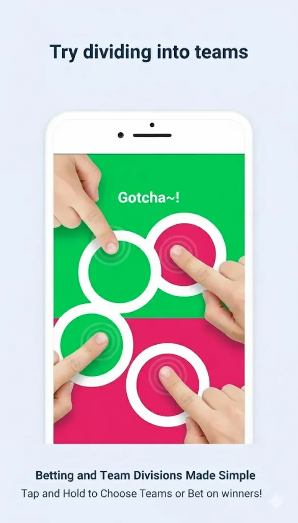 Gotcha, finger chooser, roulette screenshot 3