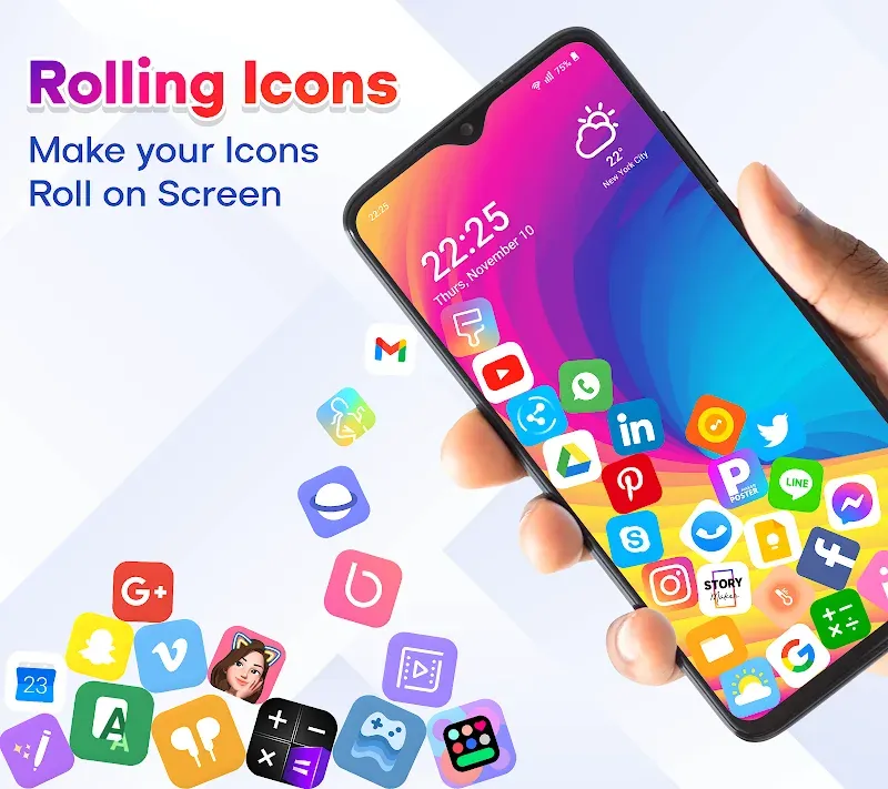 Rolling Icon screenshot 2