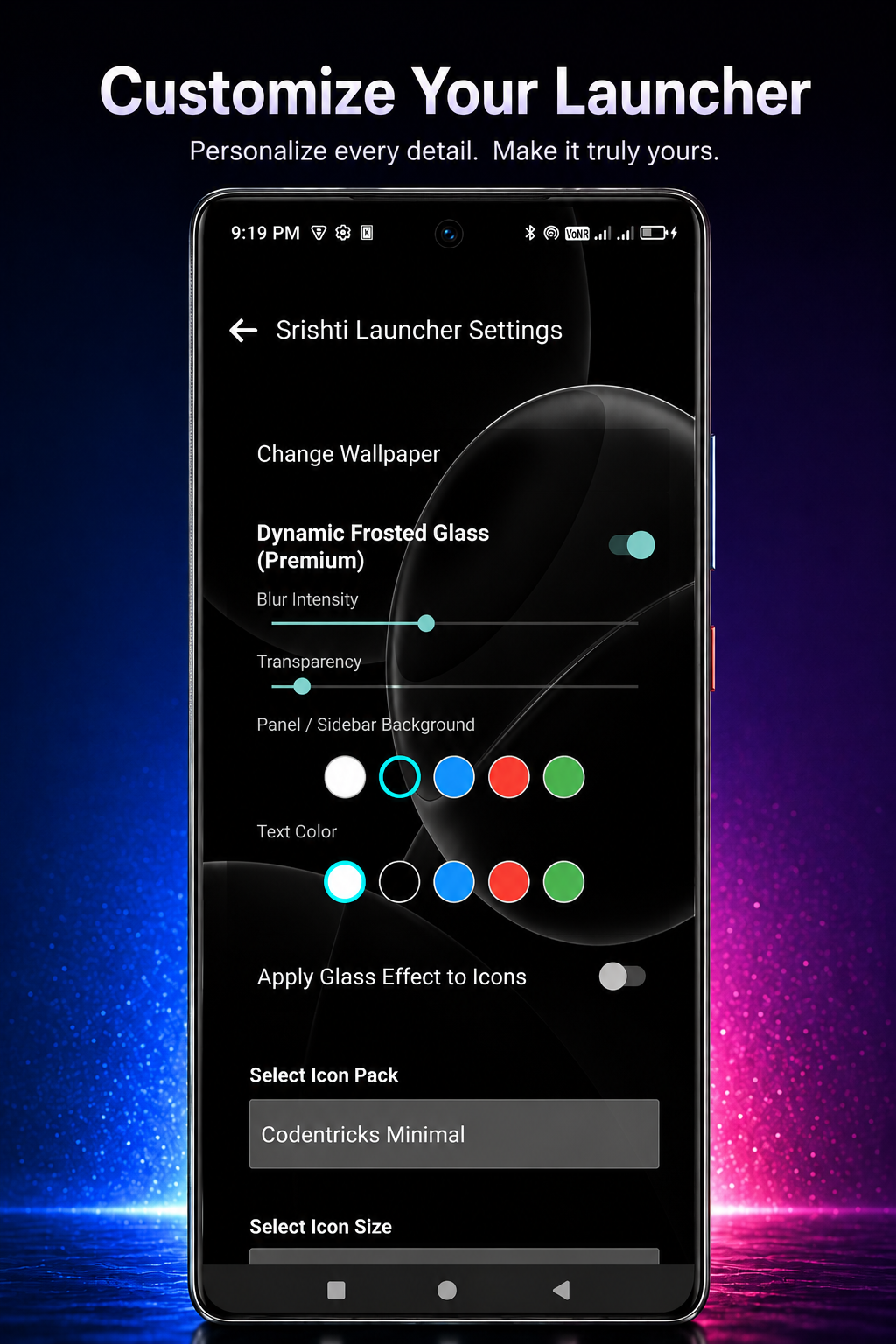 Minimal Launcher: Srishti Pro screenshot 4
